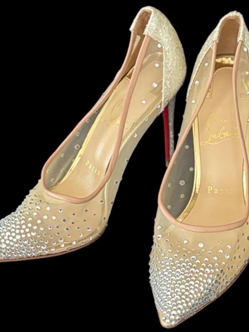 Christian Louboutin Follies Strass 100 pumps - Picture 4 of 17